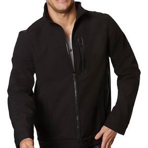 Nautica Softshell Zip Front Black Jacket EUC